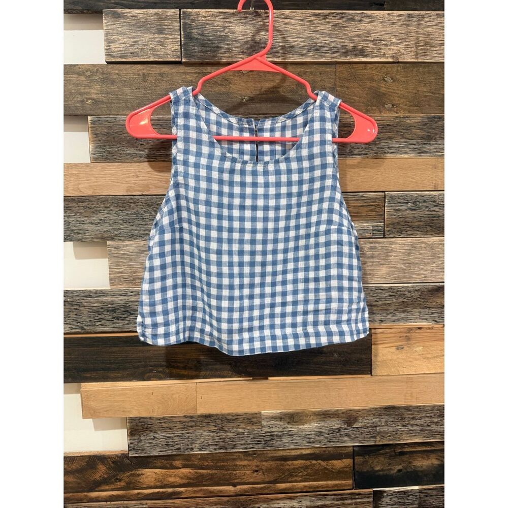 NotPerfectLinen linen sleeveless Bay top size S